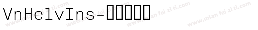 VnHelvIns字体转换