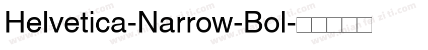 Helvetica-Narrow-Bol字体转换
