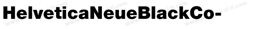 HelveticaNeueBlackCo字体转换