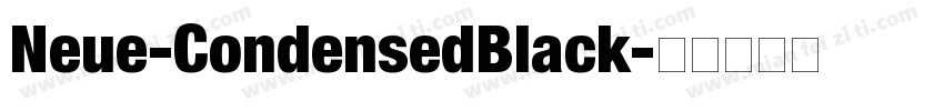 Neue-CondensedBlack字体转换