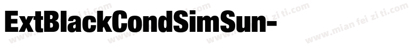 ExtBlackCondSimSun字体转换