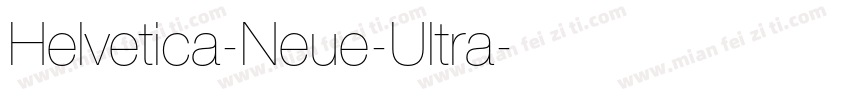 Helvetica-Neue-Ultra字体转换