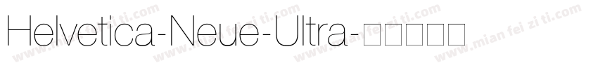 Helvetica-Neue-Ultra字体转换