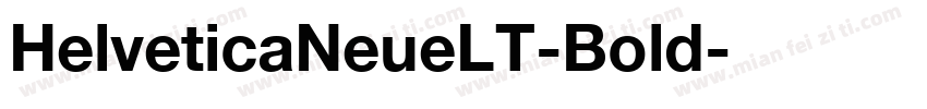 HelveticaNeueLT-Bold字体转换