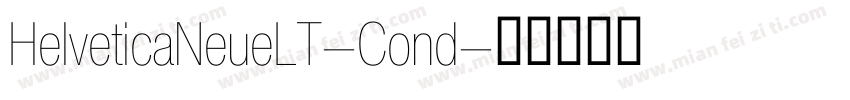HelveticaNeueLT-Cond字体转换