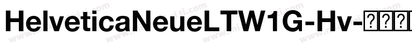 HelveticaNeueLTW1G-Hv字体转换