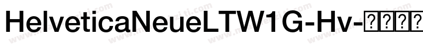 HelveticaNeueLTW1G-Hv字体转换