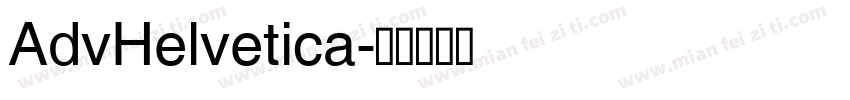 AdvHelvetica字体转换