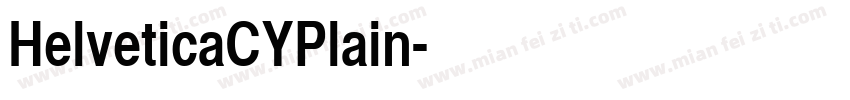 HelveticaCYPlain字体转换