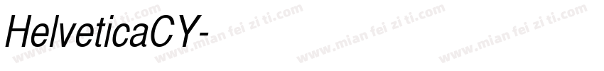 HelveticaCY字体转换