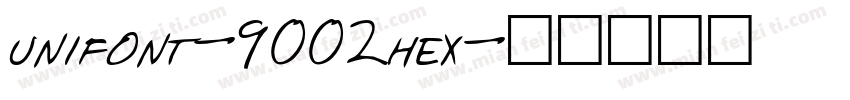unifont-9002hex字体转换