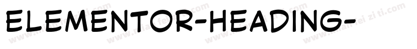 elementor-heading字体转换