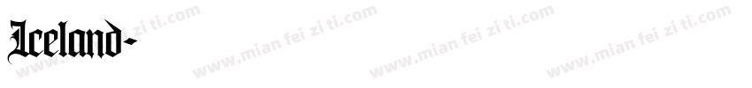 Iceland字体转换