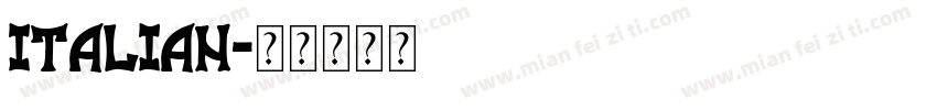 italian字体转换
