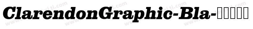 ClarendonGraphic-Bla字体转换