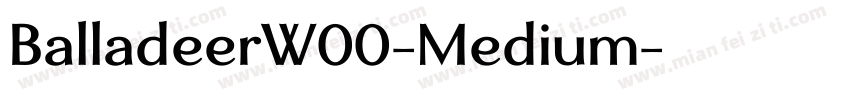 BalladeerW00-Medium字体转换