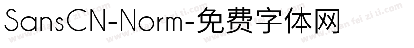 SansCN-Norm字体转换