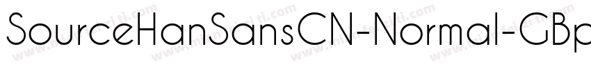SourceHanSansCN-Normal-GBpc-EUC-H字体转换