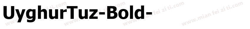 UyghurTuz-Bold字体转换