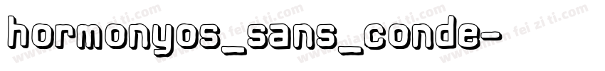 hormonyos_sans_conde字体转换