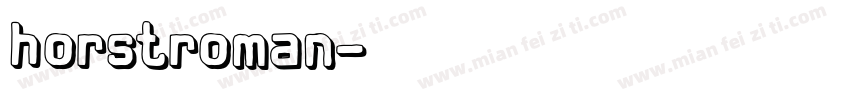 horstroman字体转换