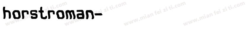 horstroman字体转换