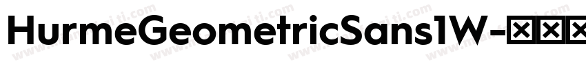 HurmeGeometricSans1W字体转换