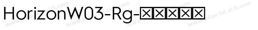 HorizonW03-Rg字体转换