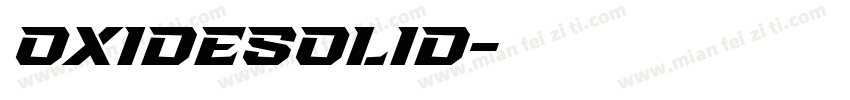 OxideSolid字体转换