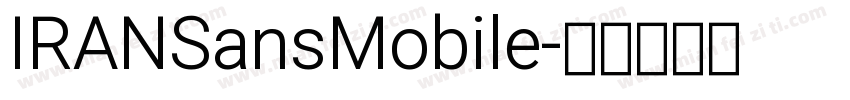 IRANSansMobile字体转换