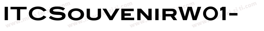 ITCSouvenirW01字体转换