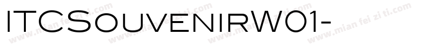 ITCSouvenirW01字体转换