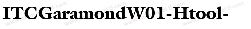 ITCGaramondW01-Htool字体转换