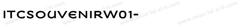 ITCSouvenirW01字体转换