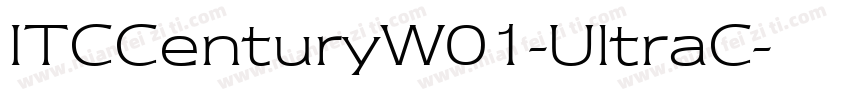 ITCCenturyW01-UltraC字体转换