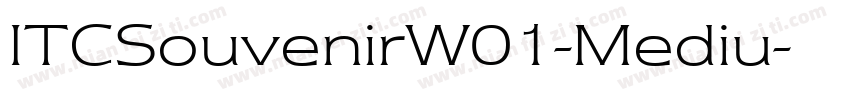 ITCSouvenirW01-Mediu字体转换