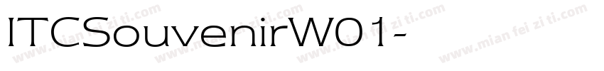 ITCSouvenirW01字体转换