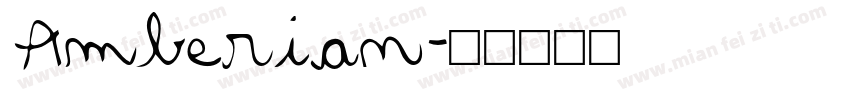 Amberian字体转换