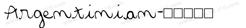 Argentinian字体转换