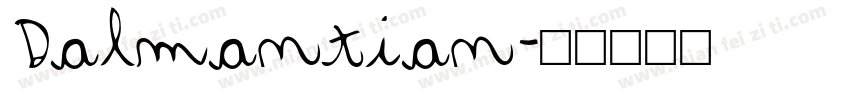 Dalmantian字体转换