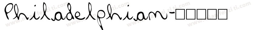 Philadelphian字体转换
