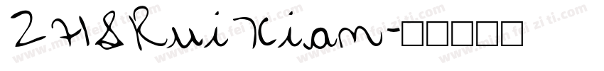 ZHSRuiXian字体转换