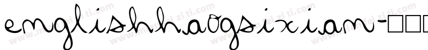 englishhaogsixian字体转换