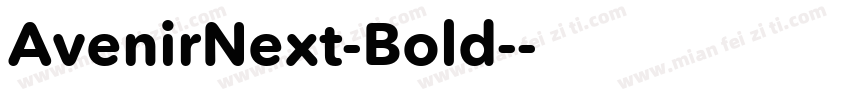 AvenirNext-Bold-粗字体转换