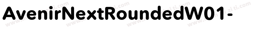 AvenirNextRoundedW01字体转换