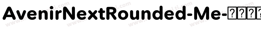 AvenirNextRounded-Me字体转换