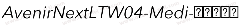 AvenirNextLTW04-Medi字体转换
