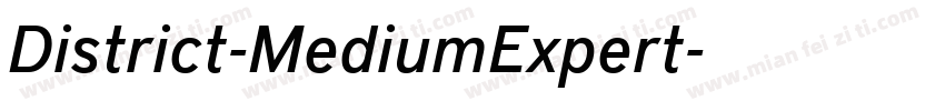 District-MediumExpert字体转换