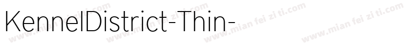 KennelDistrict-Thin字体转换