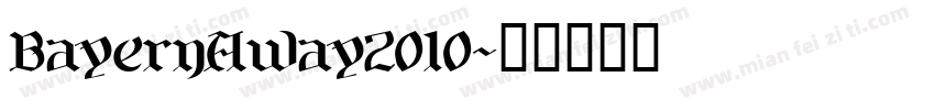 BayernAway2010字体转换